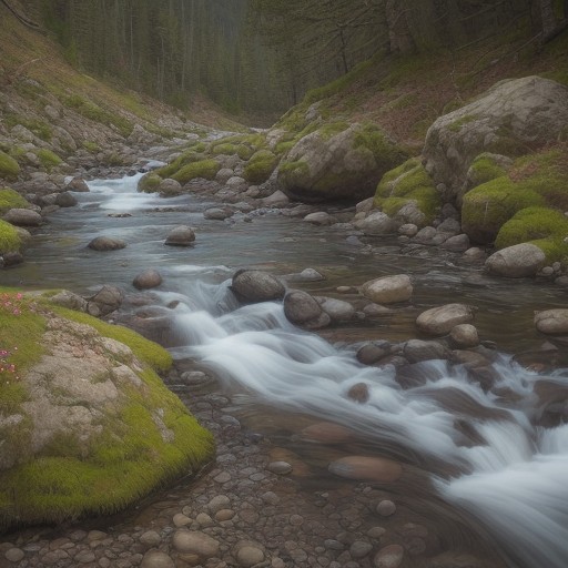 【渓流釣り】擬似餌で狙う山 stream | 流れの速いポイントでの攻略法 をイメージした 山 の写真