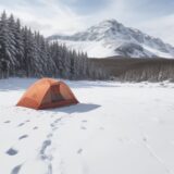 【日焼け止め】雪山での肌対策 | 冬のスポーツに合うおすすめの商品 をイメージした 広角の風景、山、雪景色、冬 の写真