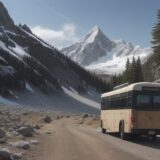 【登山】登山口への行き方 | 車とバスでの移動ルートを解説 をイメージした 広角の風景、山、登山道 の写真