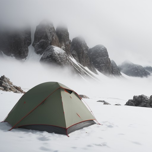 【登山】霧での視界回復待ち | 山頂で過ごした時間と判断基準 をイメージした 広角の風景、山 の写真