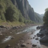 【川登り】流れの巻き込みを防ぐ歩き方 | 安全な回避ルートの選び方 をイメージした 広角の風景、川 の写真