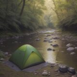 【川釣り】虫刺されの腫れへの対処法 | おすすめの薬とケア方法 をイメージした 広角の風景、川 の写真