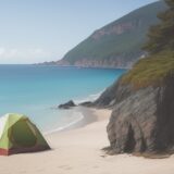 【海】危険な生き物図鑑 | 夏のビーチで注意したい生物まとめ をイメージした 広角の風景、夏 の写真