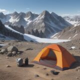 【登山用ギア】泥汚れを落とす道具 | おすすめの手入れ方法と手順 をイメージした 広角の風景、山 の写真