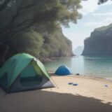 【溺水予防】海の事故を防ぐ対策 | 知っておきたい安全な泳ぎ方 をイメージした 広角の風景 の写真