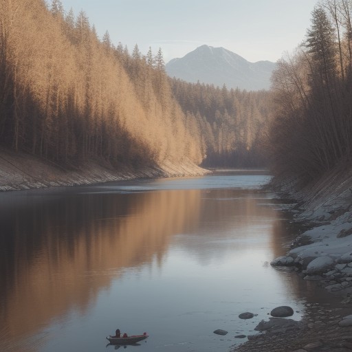 【川釣り】流れの巻き込みを防ぐ方法 | 安全な立ち位置とコツ をイメージした 広角の風景、川 の写真