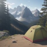【登山用マット】空気漏れの直し方 | 穴をふさぐ修理手順 をイメージした 広角の風景、ハイキング の写真