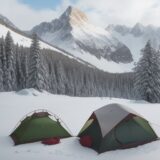 【登山】縦走中の食事メニュー | 体力を維持する簡単レシピ をイメージした 広角の風景、山 の写真