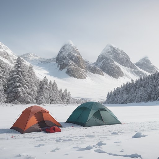 【冬山】霜降りを防ぐ装備 | 登山中の凍結対策方法 をイメージした 広角の風景、山、冬、山 の写真