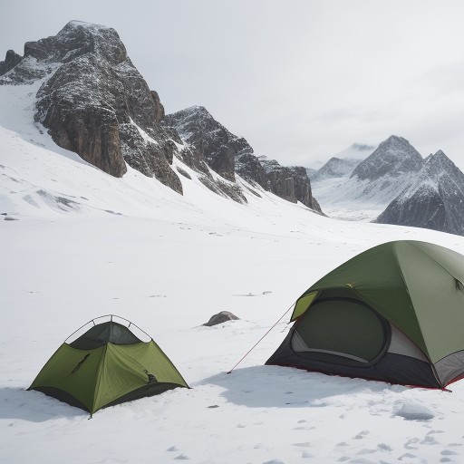 【低体温症】登山の濡れ対策 | 体温を守る服装と装備の選び方 をイメージした 広角の風景、山 の写真