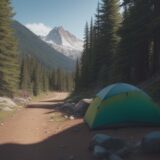 【登山】すれ違い方のマナー | 山道で譲り合うための基本ルール をイメージした 広角の風景、ハイキング、山、登山道 の写真