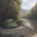 【虫よけ】子供との川遊びに使う | おすすめの選び方と注意点 をイメージした 広角の風景、川 の写真