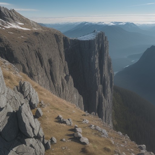 【登山】崖での歩き方 | 安全なルート選びと回避の方法 をイメージした 広角の風景、山 の写真