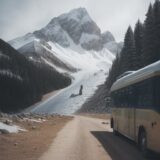 【登山】登山口への行き方 | 車とバスでのアクセス方法まとめ をイメージした 広角の風景、山、登山道 の写真