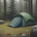 【ブヨ対策】待ち伏せの意味 | 山行で虫除けを使うタイミングと方法 をイメージした 広角の風景、ハイキング の写真