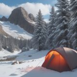 【登山】疲労回復を早めるストレッチ | 足の疲れを取る方法 をイメージした 広角の風景、山 の写真
