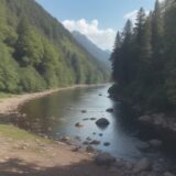 【川遊び】生き物採取のルール | 地元の川で守るべきマナー をイメージした 広角の風景、川、川 の写真