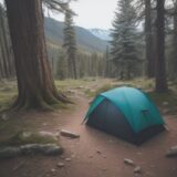 【登山シューズ】紐の結び方 | 足へのフィット感を高める方法 をイメージした 広角の風景、ハイキング の写真