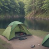 【川釣り】虫対策に使う道具 | おすすめのグッズを紹介 をイメージした 広角の風景、川 の写真