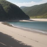 【ヒラメ】関東の釣りポイント | サーフでの狙い方とコツ をイメージした 広角の風景 の写真