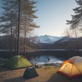 【キャンプ】救急用品の選び方 | 持っていく物の優先順位 をイメージした 広角の風景 の写真