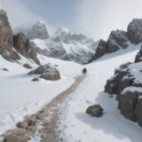 【登山】疲労の兆候を見極める | 安全な下山への判断基準 をイメージした 広角の風景、山 の写真