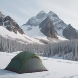 【登山】早朝の気温変化 | 服装選びと対策のポイント をイメージした 広角の風景、山 の写真