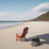 【ビーチチェア】錆び止めのやり方 | 海辺で使う際のメンテナンス方法 をイメージした 広角の風景 の写真