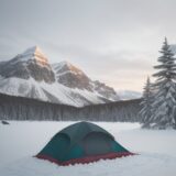 【低温症】登山の湿度と体温低下 | 対策と注意点 をイメージした 広角の風景、山 の写真