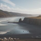 【潮の流れ】危険な時間帯の見分け方 | 海での安全な釣り方 をイメージした 広角の風景 の写真