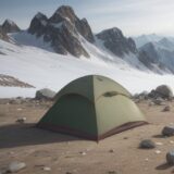 【登山】気温低下への備え | 山行中の警戒タイミングと対策 をイメージした 広角の風景、山 の写真