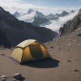 【登山】疲れが限界に達したサイン | 体の変化と判断基準 をイメージした 広角の風景、山 の写真