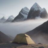 【登山】霧での視界不良への備え | 安全なルート歩きの方法 をイメージした 広角の風景、山 の写真