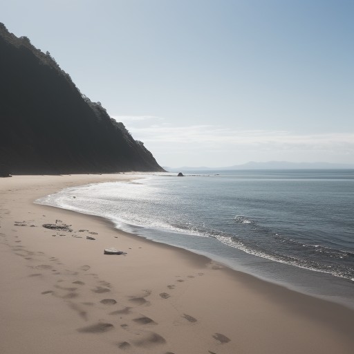 【潮の流れ】海で注意したい方向 | 安全に泳ぐための知識 をイメージした 広角の風景 の写真