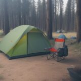 【焚き火】火の粉から椅子を守る方法 | おすすめの対策グッズを紹介 をイメージした 広角の風景 の写真