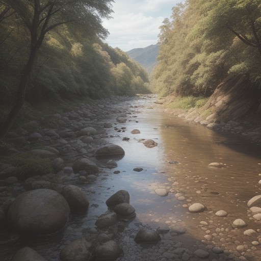 【沢足袋】川歩きの寿命 | 交換時期と使い方のコツ をイメージした 広角の風景、川 の写真