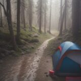 【登山靴】泥汚れを落とす洗剤選び | 正しい洗い方と手順 をイメージした 広角の風景、ハイキング の写真
