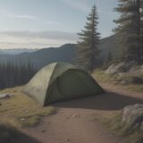 【登山ウエア】迷彩パターンの選び方 | 山での視認性と機能性のバランス をイメージした 広角の風景、ハイキング の写真