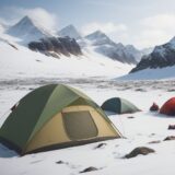 【低体温症】登山の食事メニュー | 体温を上げる食材と選び方 をイメージした 広角の風景、山 の写真