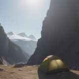 【登山】転倒したときの応急処置 | 山での怪我への対処法 をイメージした 広角の風景、山 の写真
