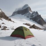 【低体温症】登山の濡れ対策 | 体温を守る服装と装備の選び方 をイメージした 広角の風景、山 の写真