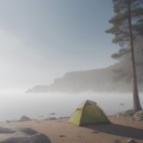 【海霧】発生する仕組み | 海辺で霧が出る理由と条件について をイメージした 広角の風景 の写真