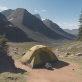 【登山用ウェア】泥汚れの落とし方 | 正しい洗濯の手順と注意点 をイメージした 広角の風景、ハイキング の写真