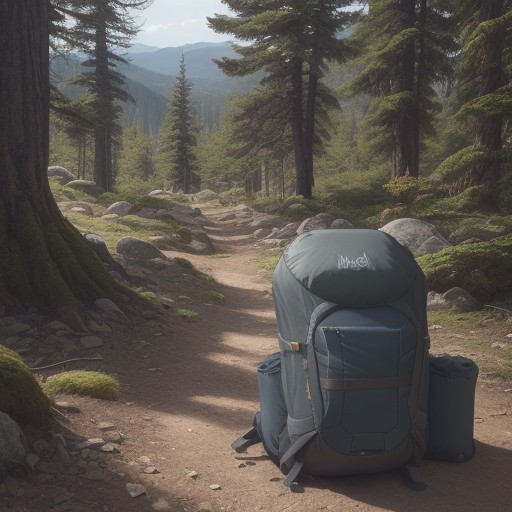 【登山ザック】内部の収納方法 | 荷物をまとめる整理術 をイメージした 広角の風景、ハイキング の写真