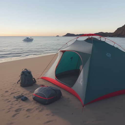 【サメ撃退グッズ】おすすめのアイテム | 海での安全を守る道具選び をイメージした 広角の風景 の写真