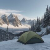 【登山】低気圧による頭痛への備え | 山行中の対策と注意点 をイメージした 広角の風景、山 の写真