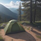 【登山】疲労を抑える食べ物 | 山行中のエネルギー補給方法 をイメージした 広角の風景、ハイキング の写真