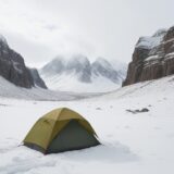 【低体温症】登山のリスクを減らす装備 | 体温を維持する対策法 をイメージした 広角の風景、山 の写真