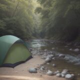 【川遊び】危険な虫への対策 | 生き物を観察する際の注意点 をイメージした 広角の風景、川 の写真