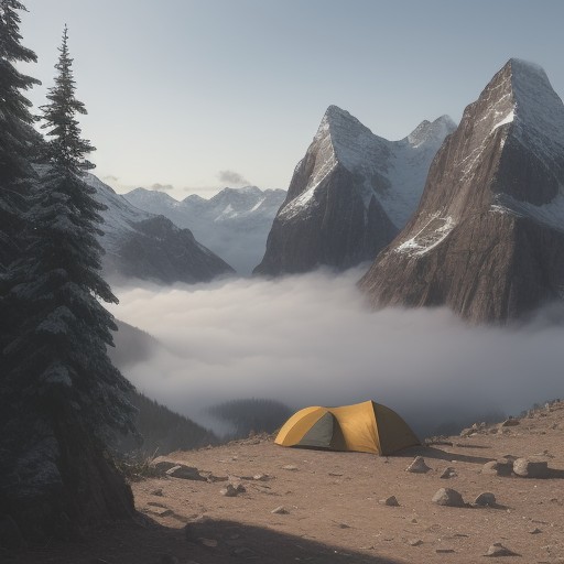 【登山】霧が出やすい時間帯 | 山行計画への取り入れ方 をイメージした 広角の風景、山、ハイキング の写真